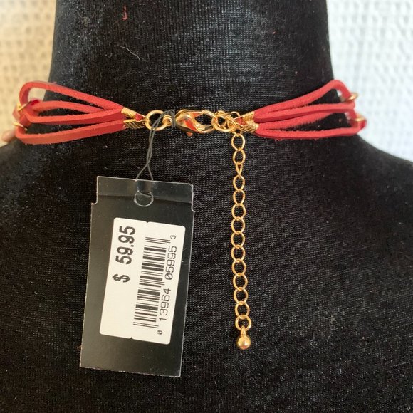 Ballet Stone Bead Chain Glass Statement Necklace - Picture 6 of 8